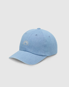Embroidered Denim Peak Hat-1