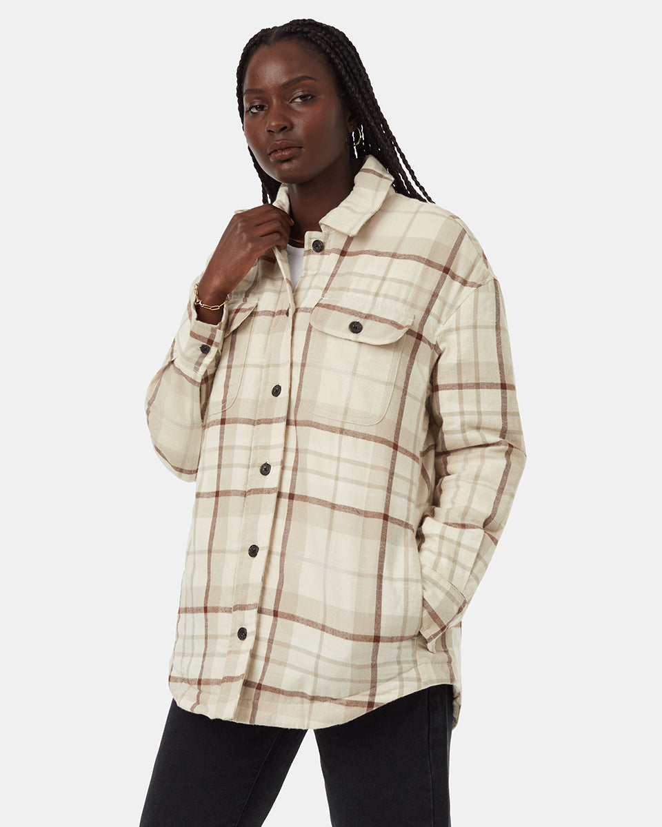 Kapok Flannel Insulated Jacket-1