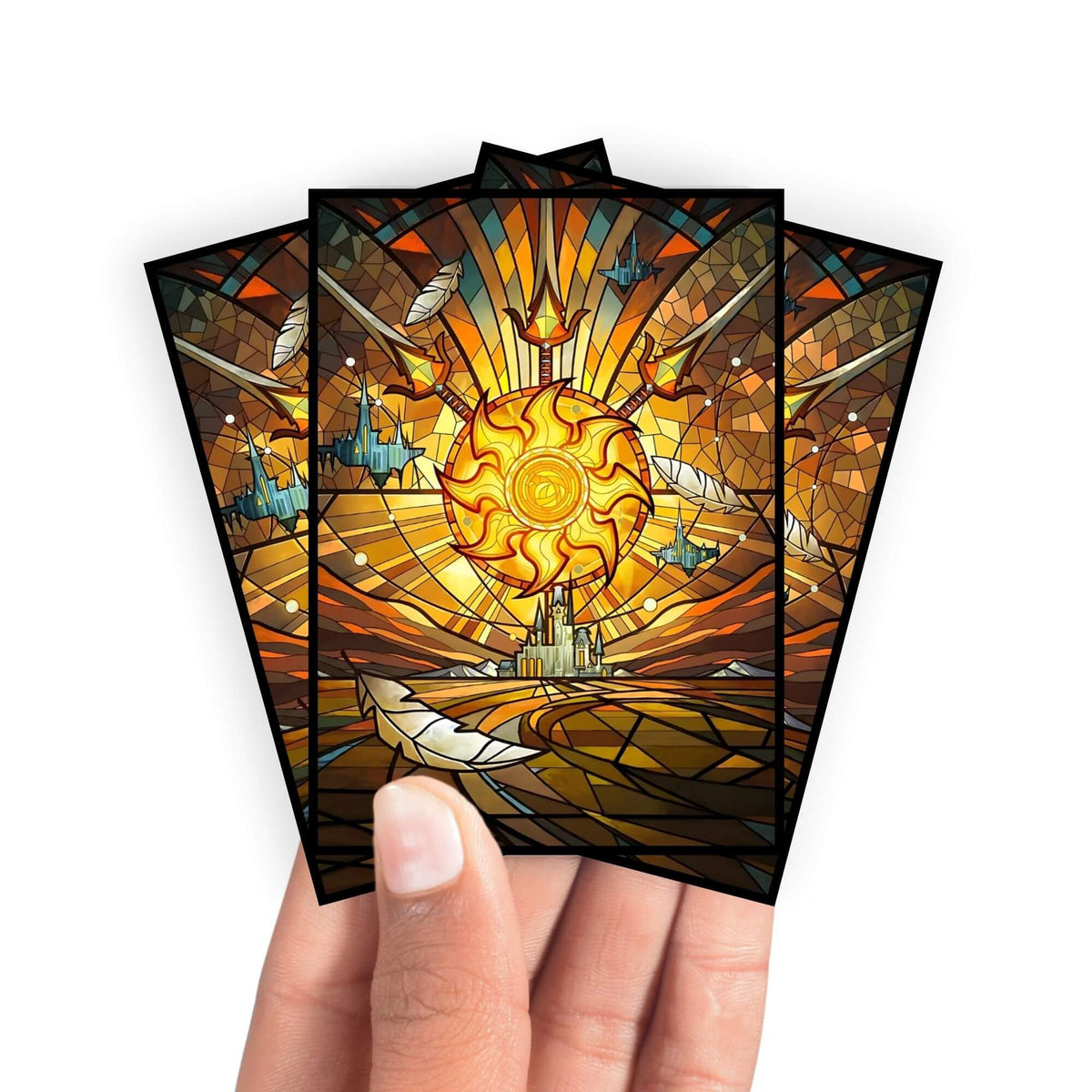 White Mana Card Sleeves-1