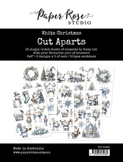 White Christmas Cut Aparts Paper Pack 32886-1