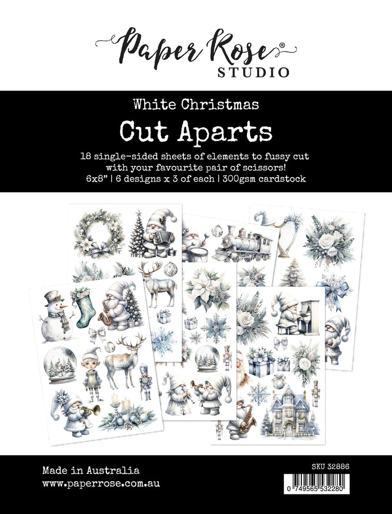 White Christmas Cut Aparts Paper Pack 32886-1