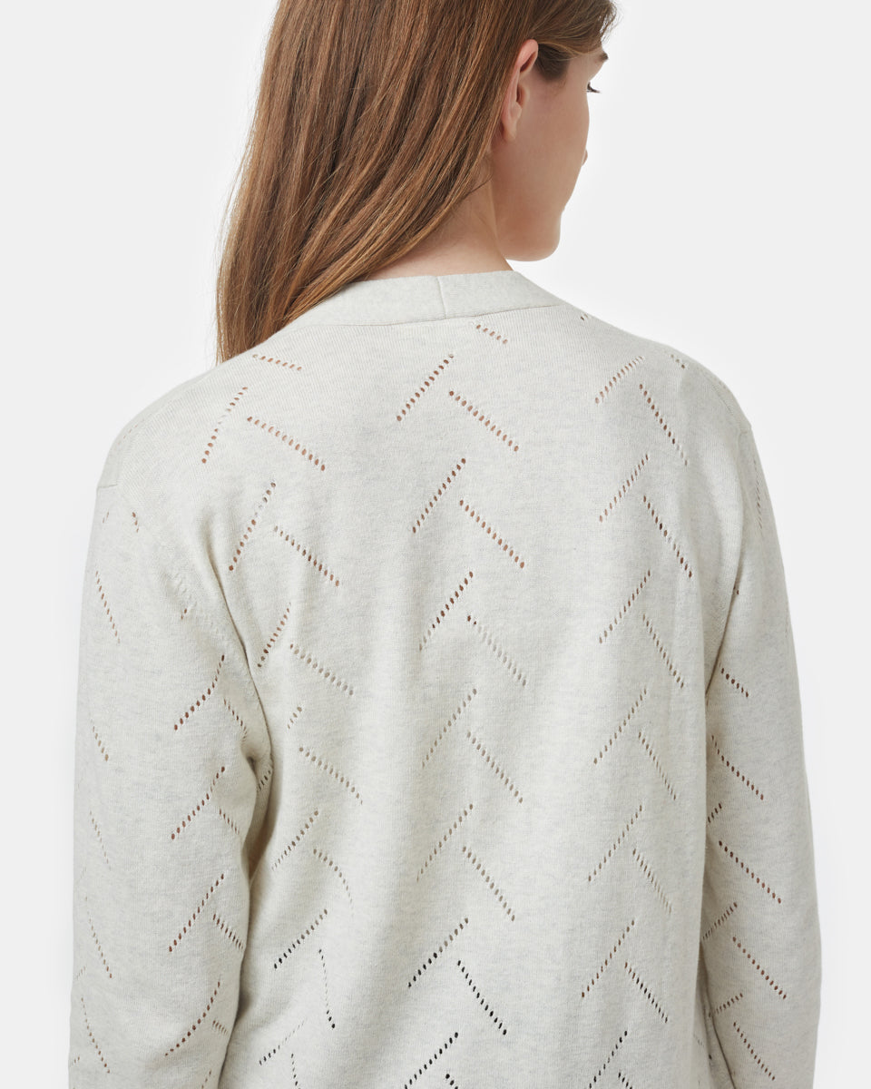 Highline Cotton Sage Tree Stitch Cardigan-3