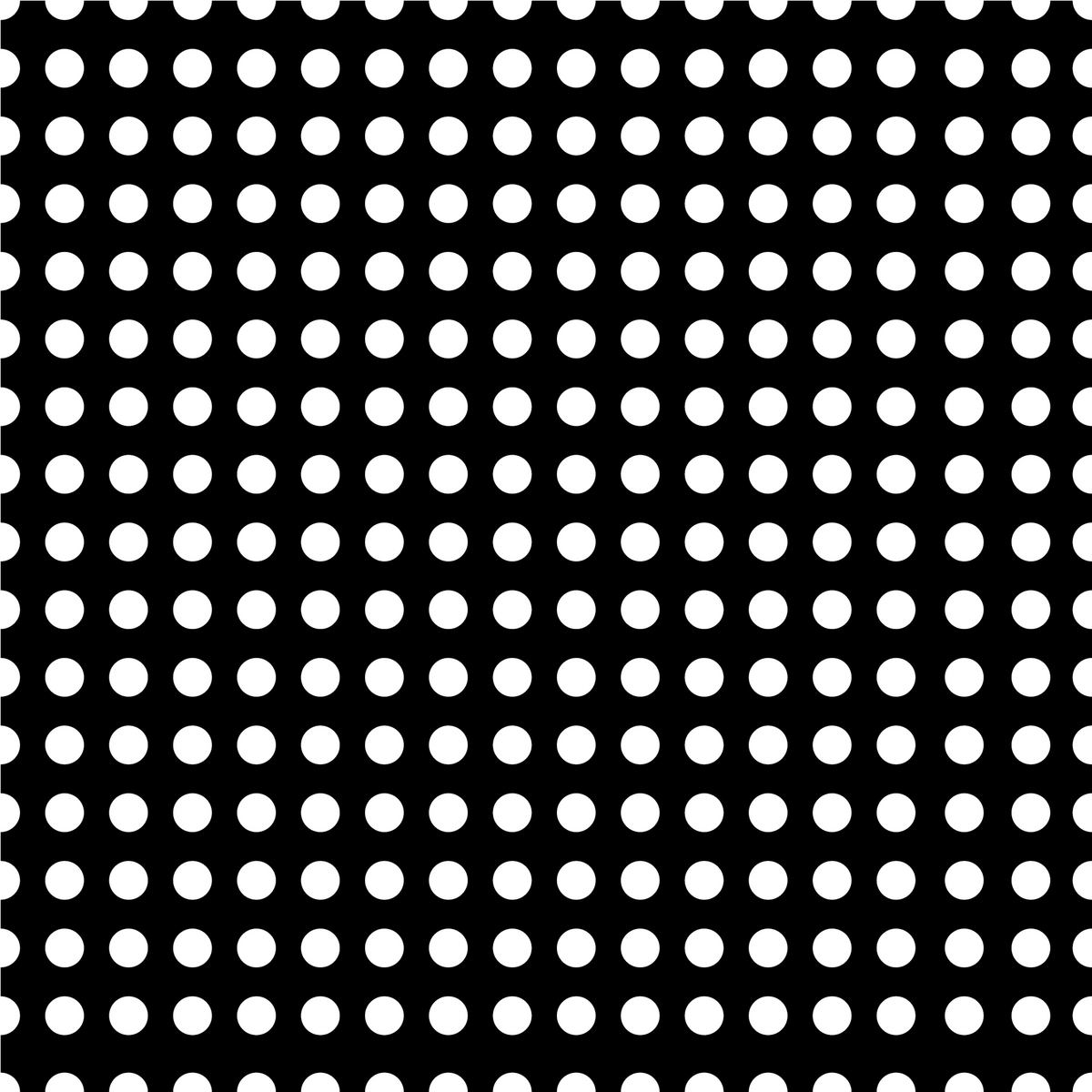 White Polka Dots Black Background Adhesive Vinyl-1