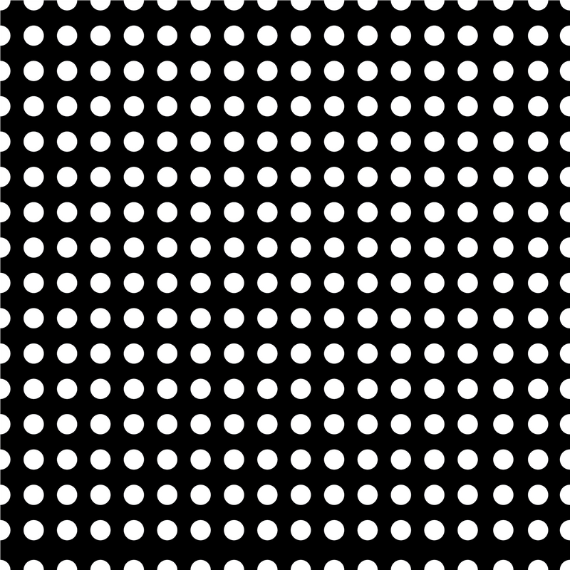White Polka Dots Black Background Adhesive Vinyl-1