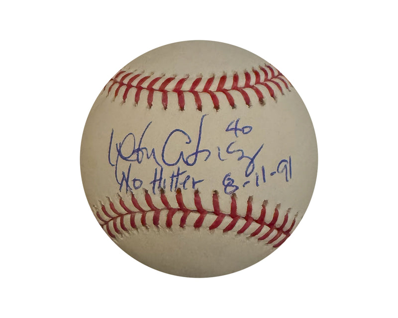 Wilson Alvarez Autographed Rawlings Official Major League Baseball Inscribed "No Hitter 8-11-91"-1
