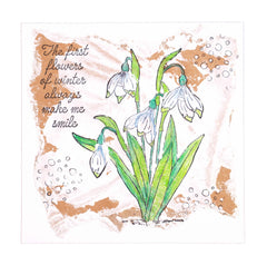 SL Clear Stamp Snowdrops Winter Garden 105x148x3mm 1 PC nr. 158-2