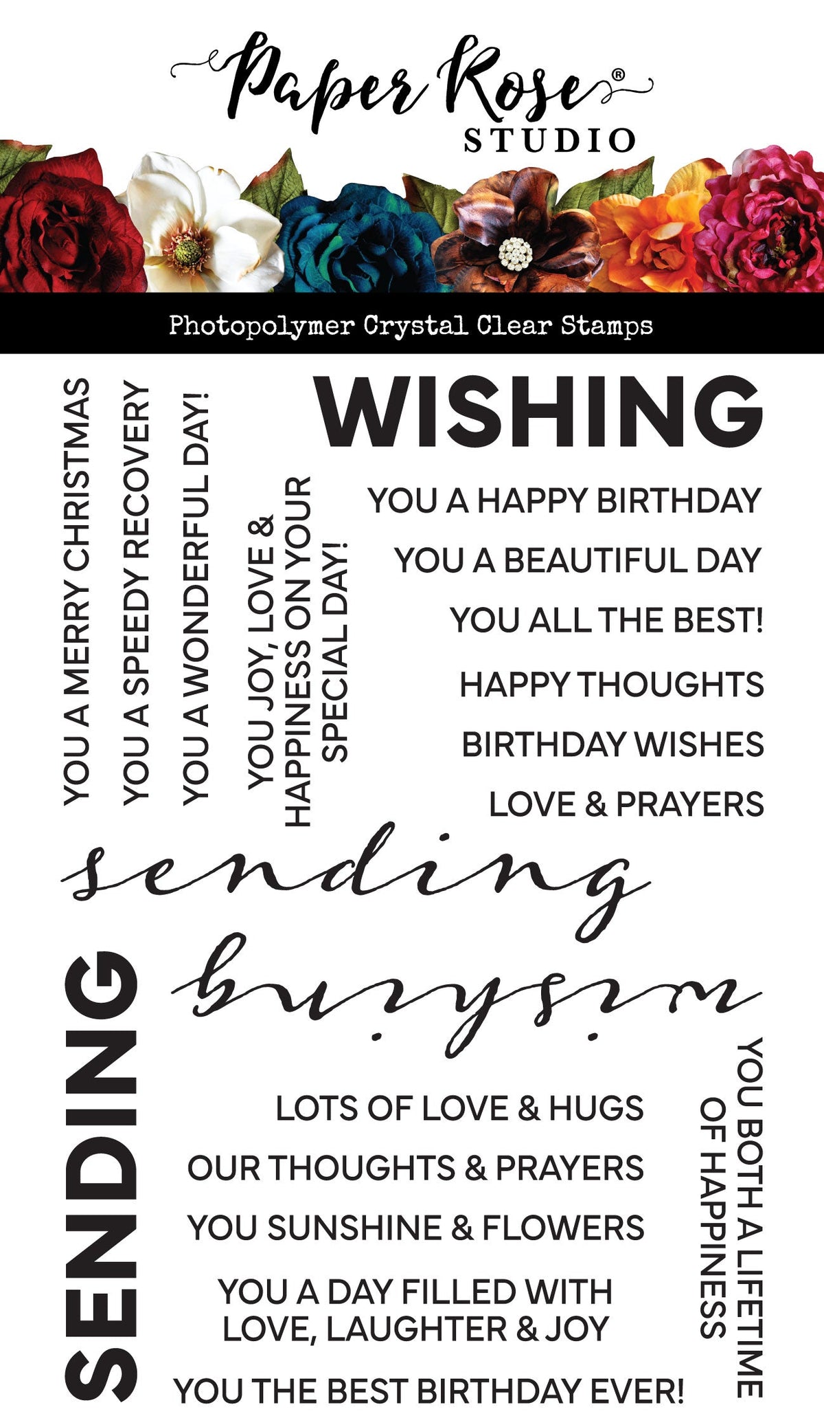 Tampons transparents Souhaits et sentiments 34395-1