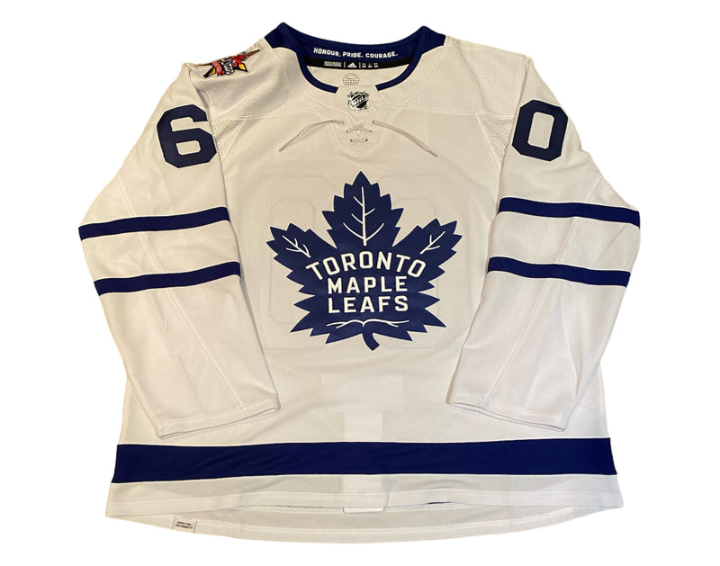Joseph Woll Autographed Toronto Maple Leafs Away White Adidas Jersey w/ 2024 ASG Patch-3