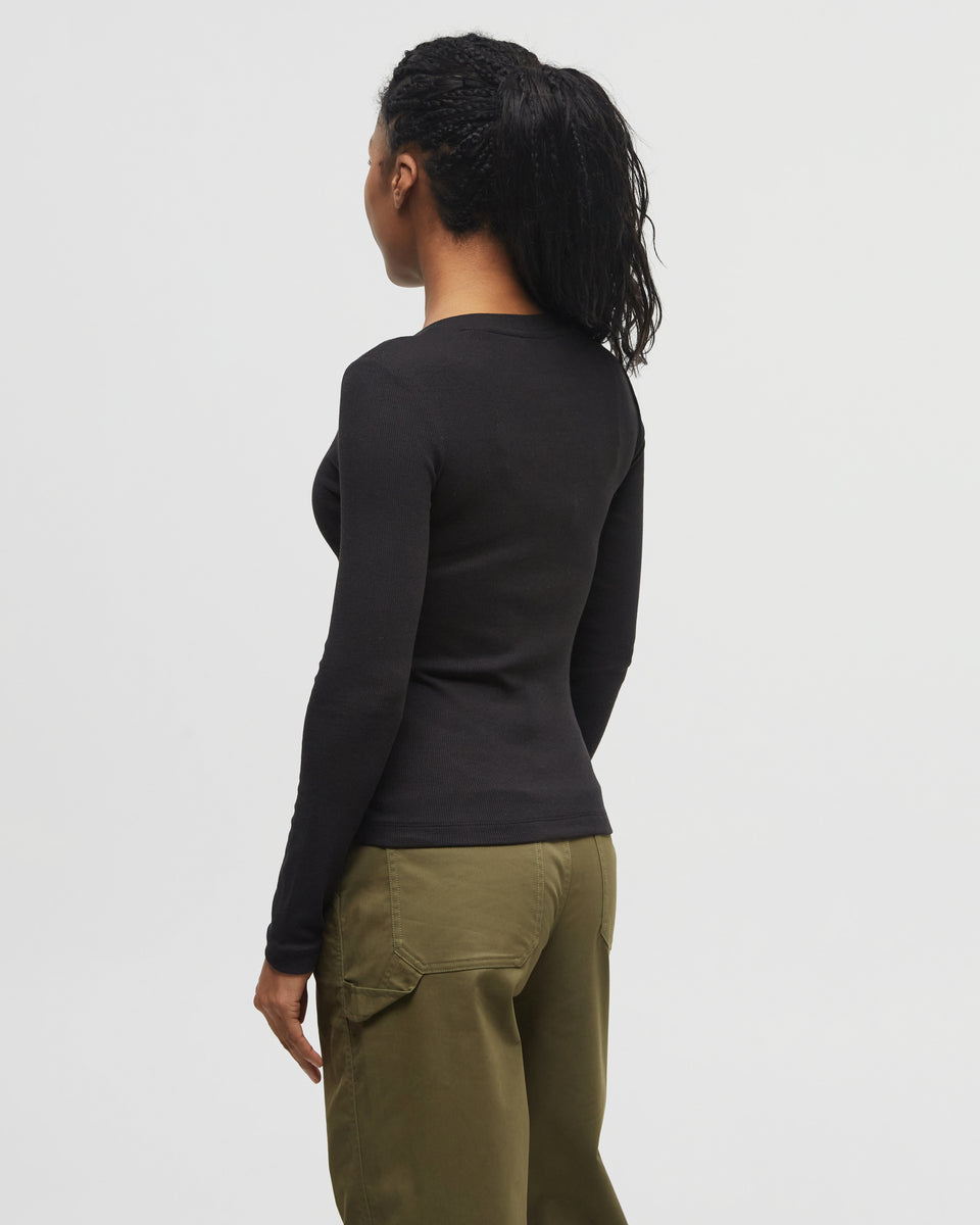 Rib Snap Placket Henley-3