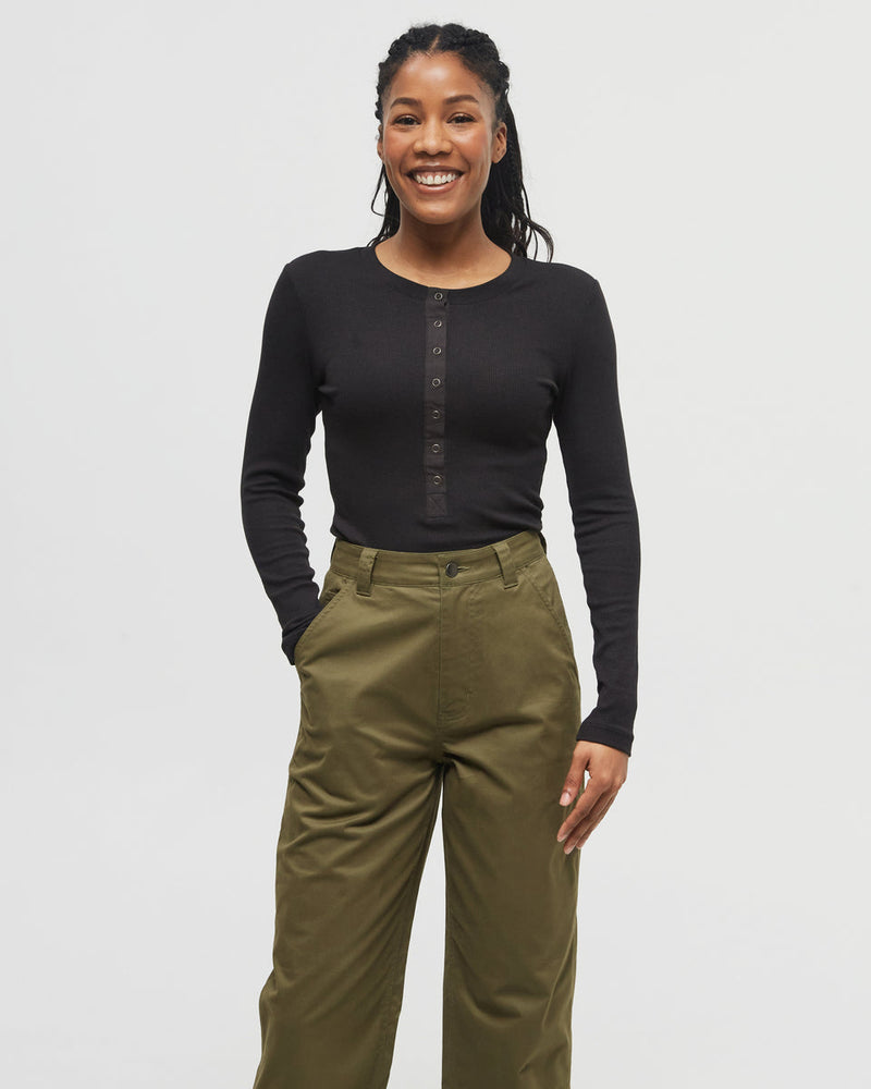 Rib Snap Placket Henley-1