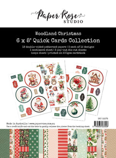 Woodland Christmas 6x8" Quick Cards Collection 33378-1
