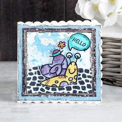 Woodware Pebble Dash 6 in x 6 in Stencil-3
