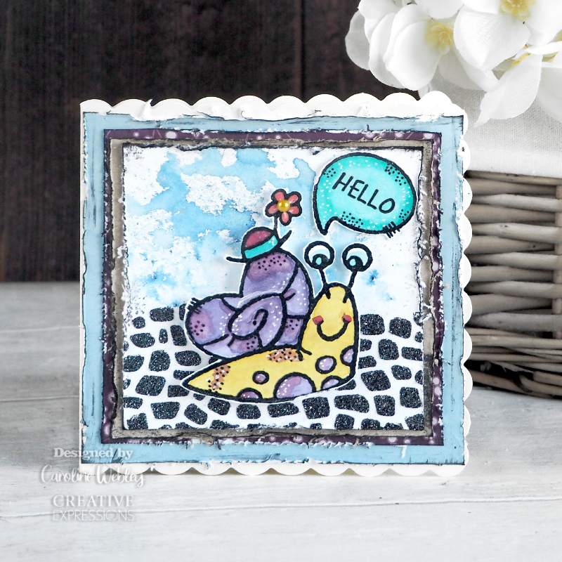 Woodware Pebble Dash 6 in x 6 in Stencil-3