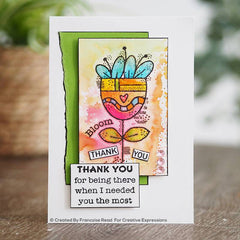 Woodware Clear Singles Blooming 4 in x 6 in Stamp-3