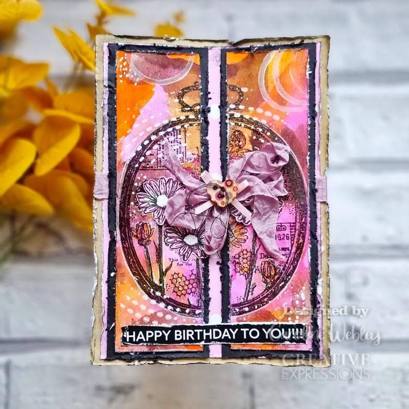 Woodware Clear Singles Daisy Frame 4 in x 6 in Stamp-3