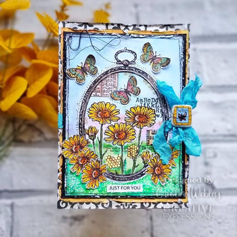 Woodware Clear Singles Daisy Frame 4 in x 6 in Stamp-2
