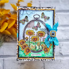 Woodware Clear Singles Daisy Frame 4 in x 6 in Stamp-2