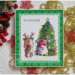 Woodware Clear Singles Mini Rudolph 3 in x 4 in Stamp-5