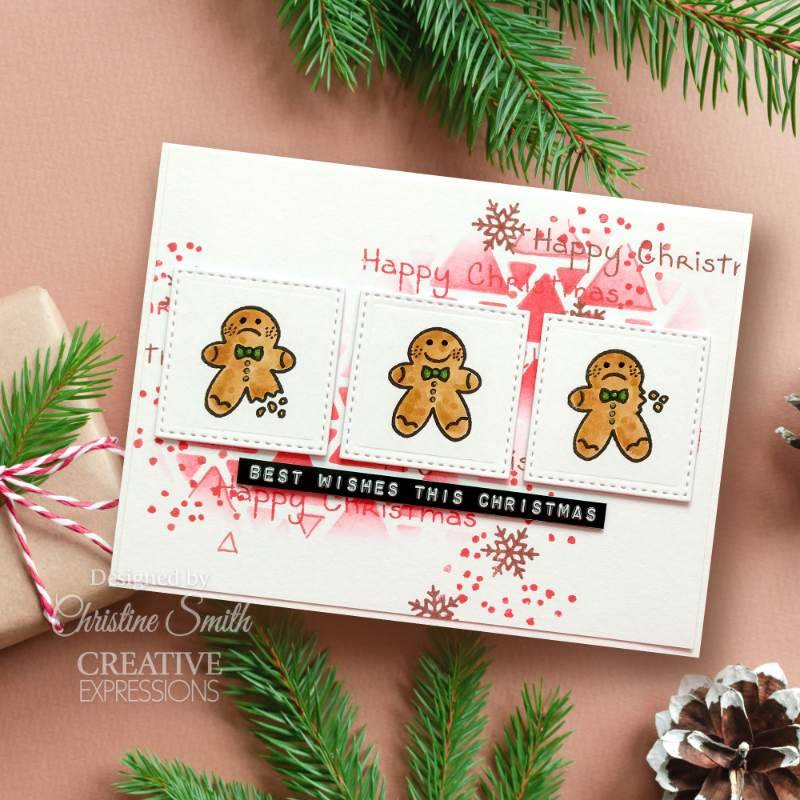 Woodware Clear Singles Tiny Gingerbread Man 3 in x 4 in Stamp-4