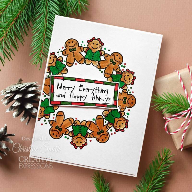Woodware Clear Singles Tiny Gingerbread Man 3 in x 4 in Stamp-3
