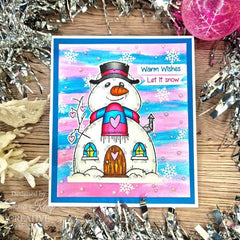 Woodware Clear Singles Snow Gnomes 4 in x 6 in Stamp Set-3