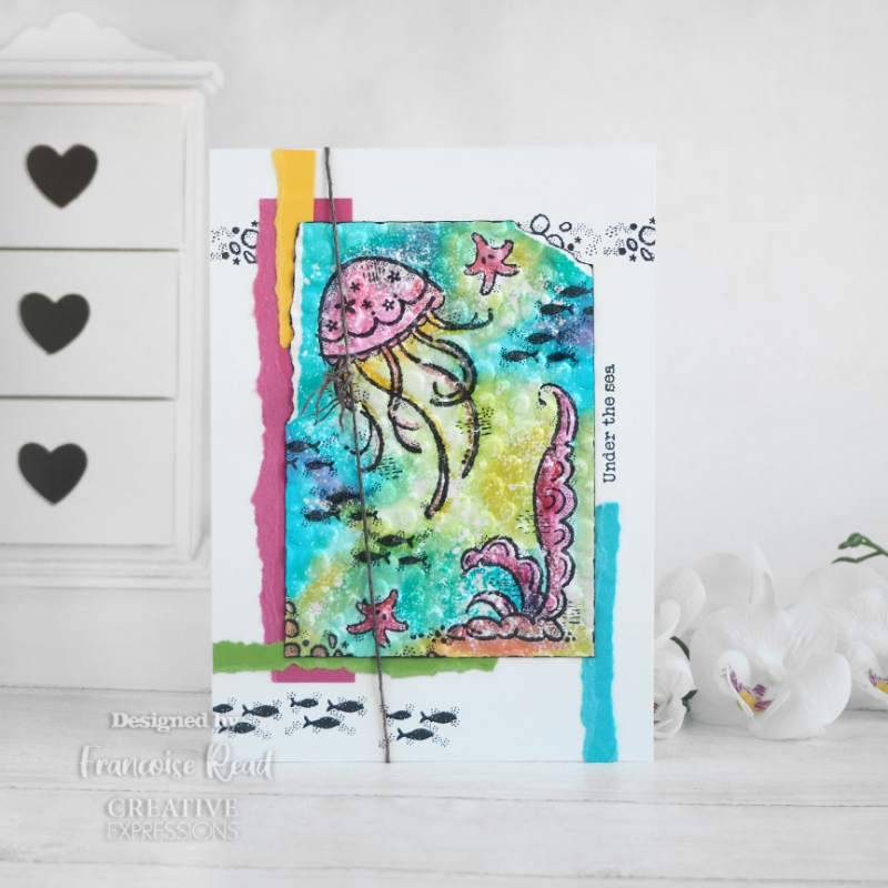 Woodware Clear Singles Under The Sea 4 in x 6 in Stamp-2