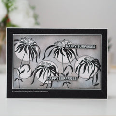 Woodware Clear Singles Umbrella Grass 4 in x 6 in Stamp-3