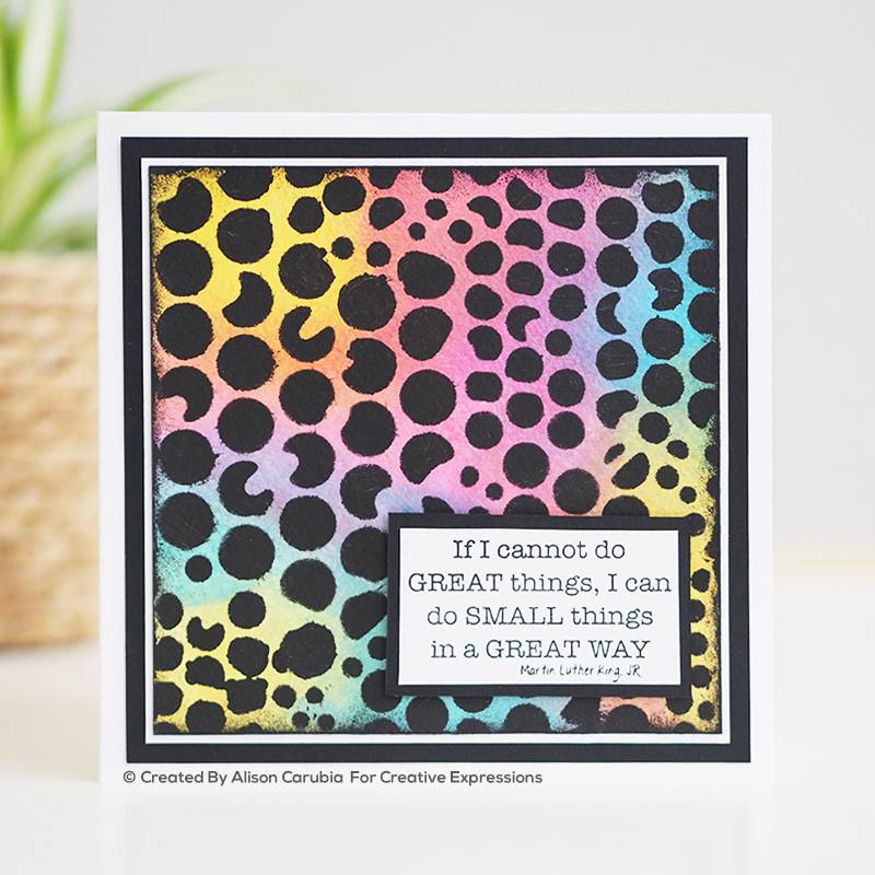 Woodware Bubbles 6 in x 6 in Stencil-2