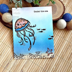 Woodware Clear Singles Under The Sea 4 in x 6 in Stamp-5
