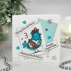 Woodware Clear Singles French Hen 3 in x 4 in Stamp-2