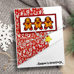 Woodware Clear Singles Tiny Gingerbread Man 3 in x 4 in Stamp-2