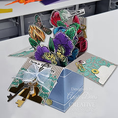 Woodware Clear Singles Mini Violet 3 in x 4 in Stamp Set-5