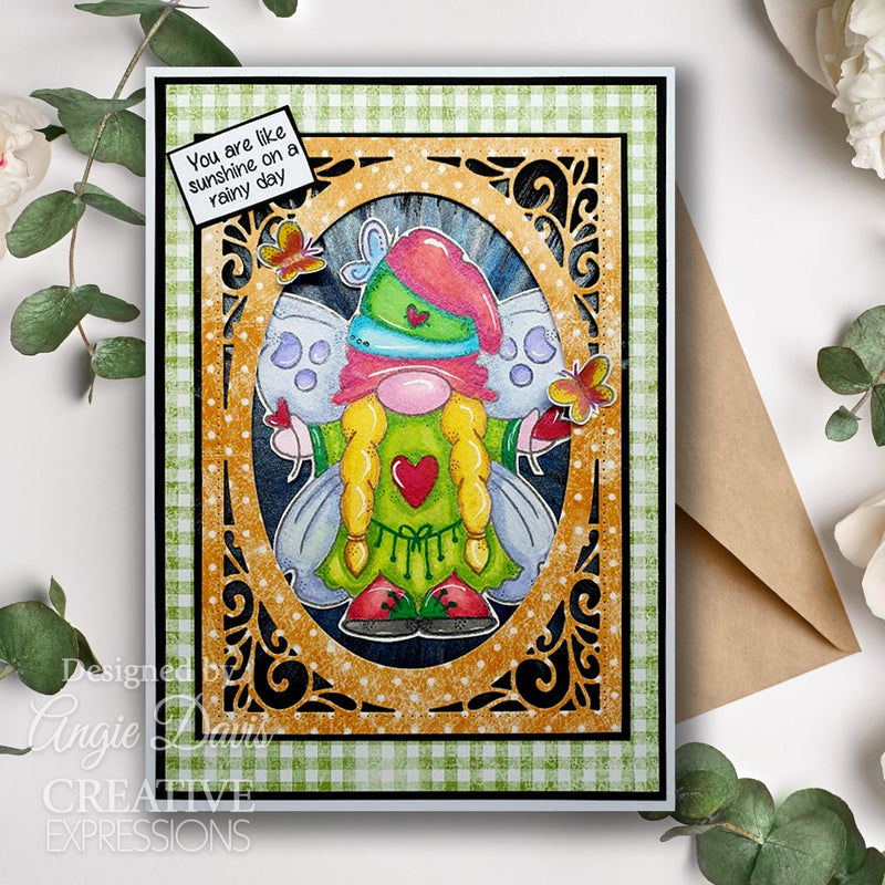 Woodware Clear Singles Butterfly Norma 4 in x 6 in Stamp Set-3