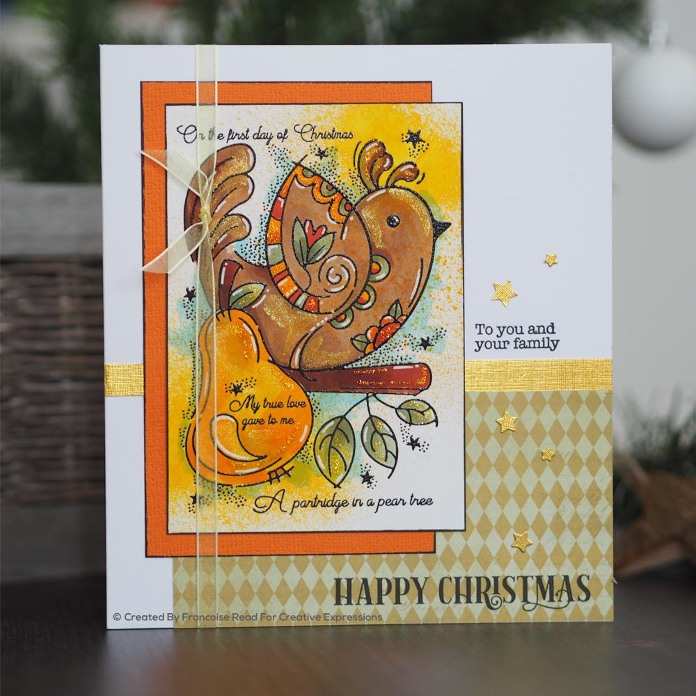 Partridge 4 in x 6 in Stamp-2
