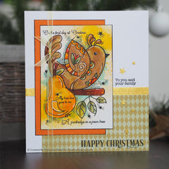 Partridge 4 in x 6 in Stamp-2