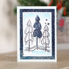 Woodware Clear Singles Winter Trees 4 in x 6 in Stamp-2