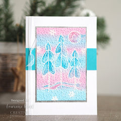Woodware Clear Singles Winter Trees 4 in x 6 in Stamp-5