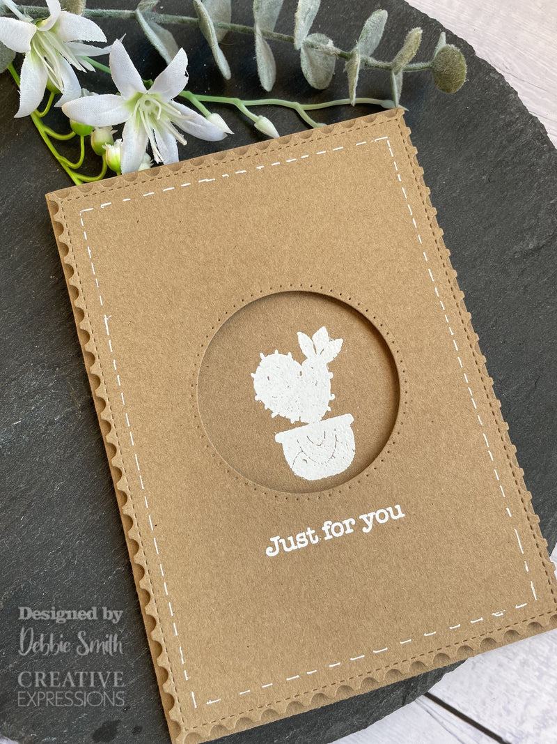 Woodware Clear Singles Build A Cactus 4 in x 6 in Stamp-4