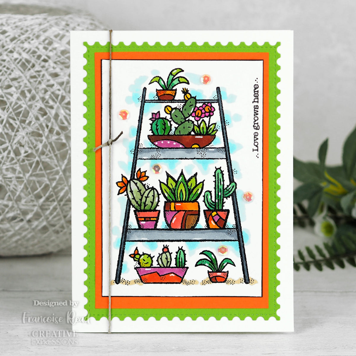 Woodware Clear Singles Indoor Garden 4 in x 6 in Stamp-4