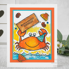 Woodware Clear Singles Mr Crab 4 in x 6 in Stamp-2