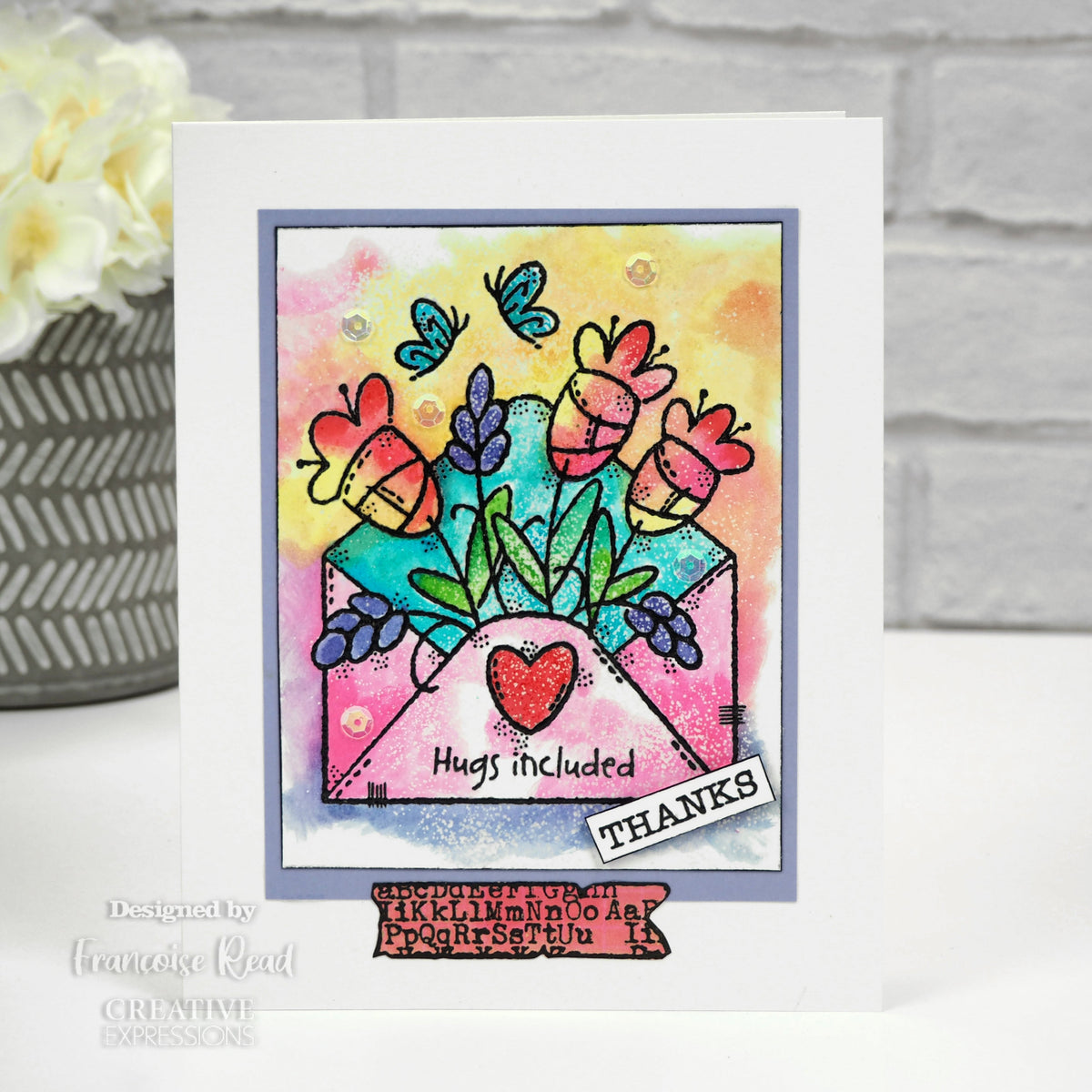 Woodware Clear Singles Scrap Washi 4 in x 6 in Stamp-11