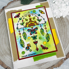 Woodware Clear Singles Garden Dream Catcher 4 in x 6 in Stamp-4