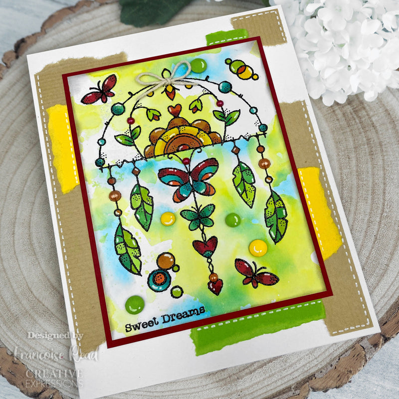 Woodware Clear Singles Garden Dream Catcher 4 in x 6 in Stamp-4