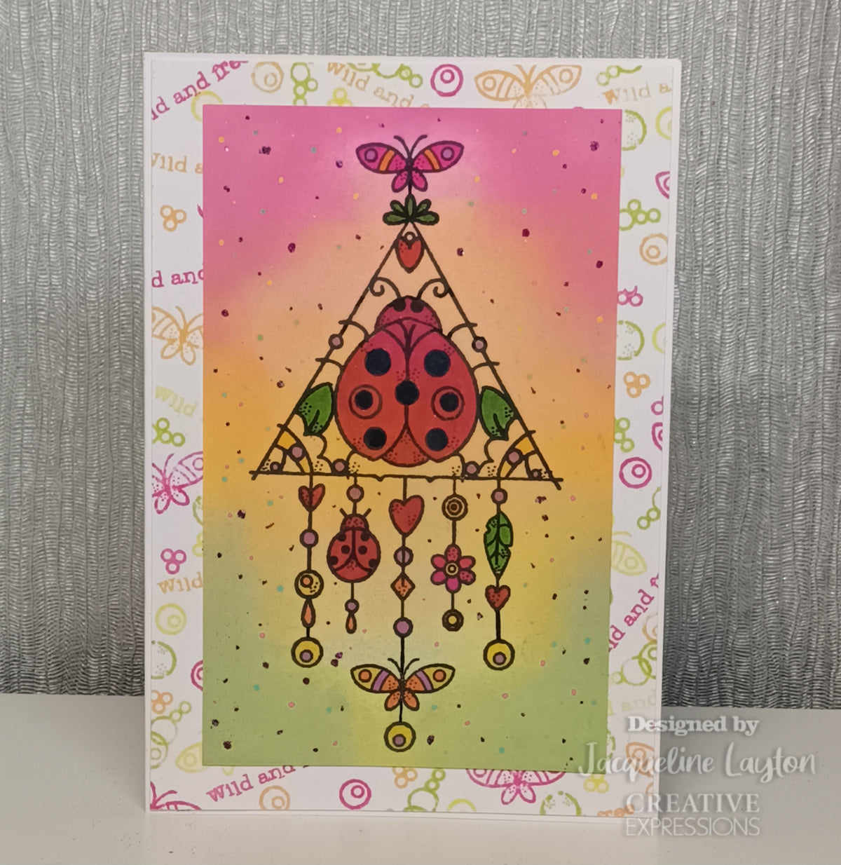 Woodware Clear Singles Ladybird Dream 4 in x 6 in Stamp-2