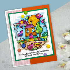 Woodware Clear Singles Dream Home 4 in x 6 in Stamp-2