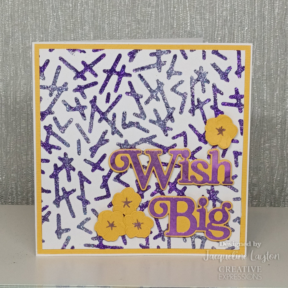 Woodware Dashed 6 in x 6 in Stencil-2