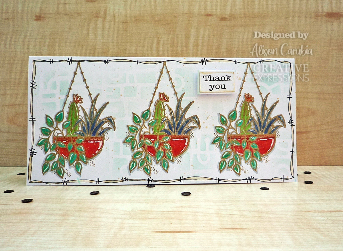 Woodware Clear Singles Hanging Basket 3.8 in x 2.6 in Stamp-3