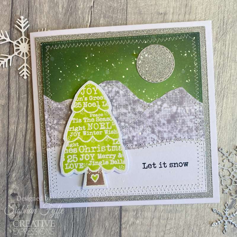 Woodware Clear Singles Tree Wishes 3 in x 4 in stamp Set-5