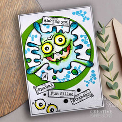 Woodware Clear Singles Blot Monster 4 in x 6 in Stamp Set-5