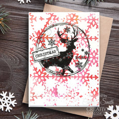 Tampon Woodware Clear Singles Étiquettes de Noël Scrapbooking 3 po x 4 po-8